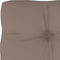 vidaXL - Palletkussen - 80x40x12 - cm - stof - taupe