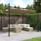 vidaXL - Pergola - met - uitschuifbaar - dak - 295x292x230 - taupe