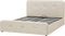 RENNES - Bed met opbergruimte - Beige - 180 x 200 cm - Polyester