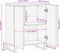 vidaXL - Dressoir - 60x34x75 - cm - massief - acaciahout