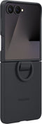 Samsung Galaxy Z Flip 7 - Ring Case - Siliconen - Zwart