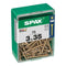 Schroefdoos SPAX Yellox Hout Platte kop 75 Onderdelen (3 x 35 mm)