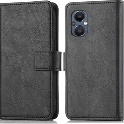 iMoshion Hoesje Geschikt voor Oppo Reno 8 Lite Hoesje Met Pasjeshouder - iMoshion Luxe Bookcase - Zwart