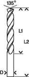 Bosch - Metaalboren HSS-TiN, DIN 338 5 x 52 x 86 mm