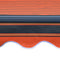 vidaXL - Luifel - handmatig - uittrekbaar - met - LED - 350x250 - cm - oranje - en - bruin