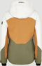 O'Neill Carbonite - Wintersportjas - Waterdicht 10.000mm - Wit/oranje/bruin/groen - M