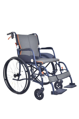 Able2 Magnesium Ultralight Rolstoel - Opvouwbaar - 9 kg - Blauw