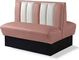 Bel Air Dinerbank Double Booth HW-120DB Dusty Rose