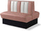 Bel Air Dinerbank Double Booth HW-120DB Dusty Rose
