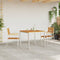 vidaXL - Stapelbare - Tuinstoelen - - - 2 - stuks - van - Massief - Acaciahout - en - RVS