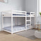 vidaXL - Stapelbed - massief - grenenhout - wit - 90x200 - cm