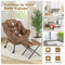 Coast Fauteuil - Relaxstoel met Kruk - Ergonomisch ontwerp Bruin