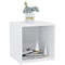 Tv-meubel 37x35x37 cm bewerkt hout wit
