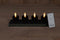 Annas collection - Set 4 St Inductive Rechargeable Black Tealight Moving Flame