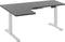 DESTIN - Verstelbaar bureau - Zwart/Wit - Links - 160 cm - Spaanplaat