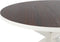 Stalux Ronde eettafel 'Daan' 135cm, kleur wit / bruin hout