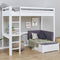Hoppekids ECO Dream MEGA bed 90x200 cm met lounge-module en bureau, wit