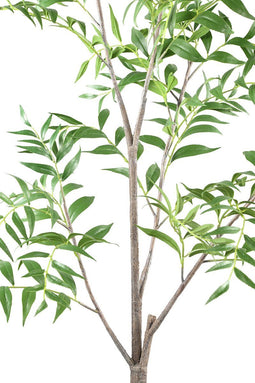 PTMD Tree Nandina Kunstplant - H130 x Ø75 cm - Plastic pot - Groen