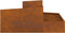 vidaXL - Tuinpot - 100x100x50 - cm - Weerbestendig - Staal