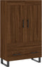 vidaXL - Hoge - kast - 69,5x31x115 - cm - bewerkt - hout - bruin - eikenkleur