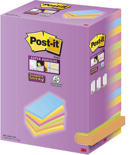 Memoblok post-it 655 127x76mm assorti | 10 stuks
