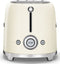 Smeg TSF01CREU - Broodrooster - 950W 2 sleuven 6 bruining-niveaus Crème