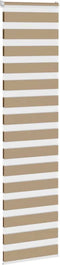 vidaXL - Zebra - Blind - 65x200 - cm - stofbreedte - 60,9 - cm - polyester - zandbruin