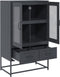 vidaXL - Hoge - kast - 68x39x111,5 - cm - staal - antracietkleurig