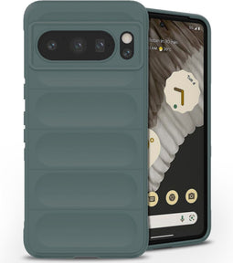 iMoshion Hoesje Geschikt voor Google Pixel 8 Pro Hoesje Siliconen - iMoshion EasyGrip Backcover - Donkergroen