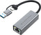 Conceptronic ABBY08G - Netwerkadapter - USB 3.2 - Grijs