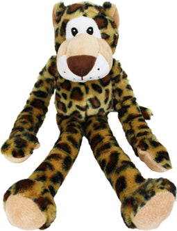Happy Pet Swingin Safari - Hondenknuffel Luipaard - Superzacht pluche met piepers - 48x15x13 cm