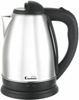 Comelec WK7314 - Waterkoker 1,8l 1800W - 360 graden draaibaar Aluminium Zwart