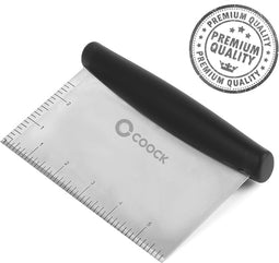 COOCK - Ergonomische Deegsteker RVS - Deegschraper - Vaatwasbestendig - 8 cm x 15 cm