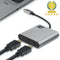 ACT AC7012 - USB-C naar HDMI Dual Monitor MST Hub - 4K @ 60Hz - Aluminium Grijs