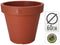 Pro Garden Plantenpot/bloempot Terras Master- dubbelwandig kunststof - terracotta - D60 x H55 cm - Voor buiten