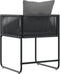 vidaXL - Tuinstoelen - met - Kussens - 4 - st - Zwart - Poly - Rattan