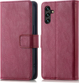 iMoshion Hoesje Geschikt voor Samsung Galaxy A13 (4G) Hoesje Met Pasjeshouder - iMoshion Luxe Bookcase - donkerrood