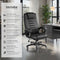 tectake® Bureaustoel - Luxe directiestoel - Ergonomisch - Zwart