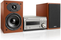 Denon D-M41 - Mini Hifi Systeem - Bluetooth en CD - Zilver/Bruin