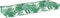 vidaXL - Ligbedkussens - voor - Bank - 2 - stuks - Bladpatroon - 120x40x8 - cm - Oxford - Stof