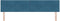 vidaXL - Hoofdbord - met - knopen, - tufted, - donkerblauw, - 200 - cm, - fluweel