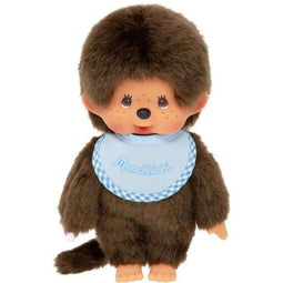 Aap Pluche - BANDAI - Monchhichi Slab Hemelsblauw - 20 cm
