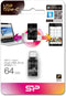 Silicon Power Mobile C31 - USB stick - 64GB - Zilver