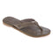 Urban Beach Long Island Beach - Slippers - Leren met bloemen reliëf - Bruin - Maat 42
