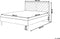 MIALET - Bed - Donkere houtkleur - 140 x 200 cm - Vezelplaat