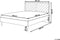 MIALET - Bed - Donkere houtkleur - 160 x 200 cm - Vezelplaat