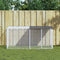 vidaXL - Kippenhok - met - dak - 203x98x90 - cm - gegalvaniseerd - staal - antraciet
