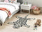 MIBU - Kindervloerkleed - Beige/Zwart - 100 x 160 cm - Wol