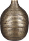 Mica Decorations Albany Vaas - H28 x Ø21 cm - Aluminium - Donkergoud