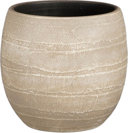 Mica Decorations Alentejo Bloempot - 20x20x19 cm - Terracotta - Beige